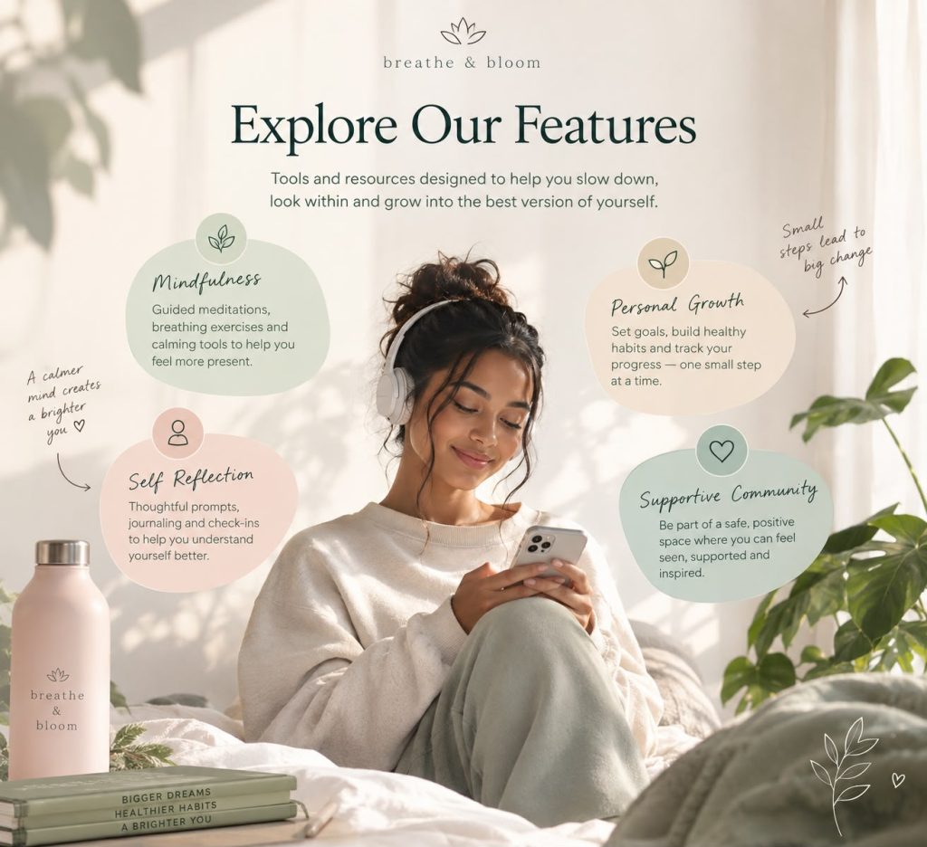 important features for breathe & bloom